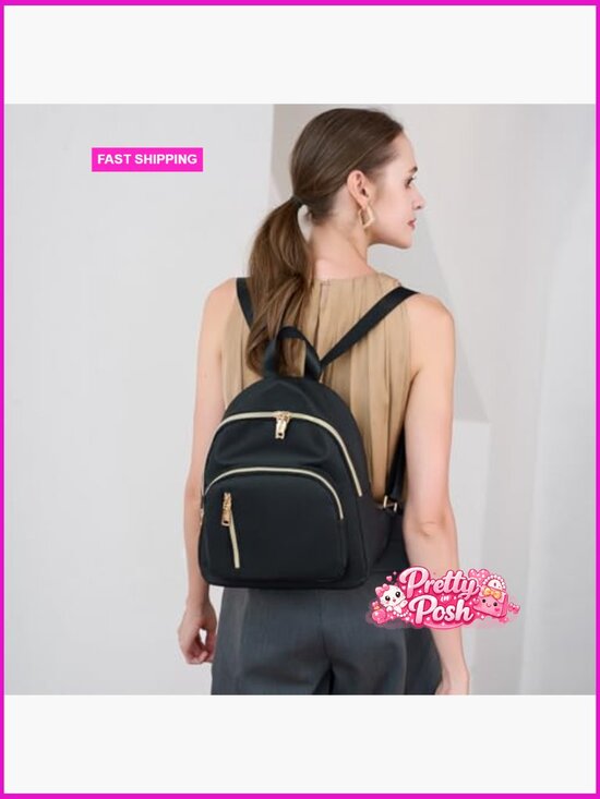 Water Resistant Nylon Mini Backpack Purse Travel Daypack main image 7